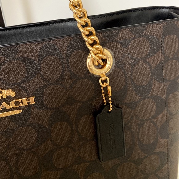 New💃Coach Marlie Tote In Signature Canvas purse - Picture 8 of 11